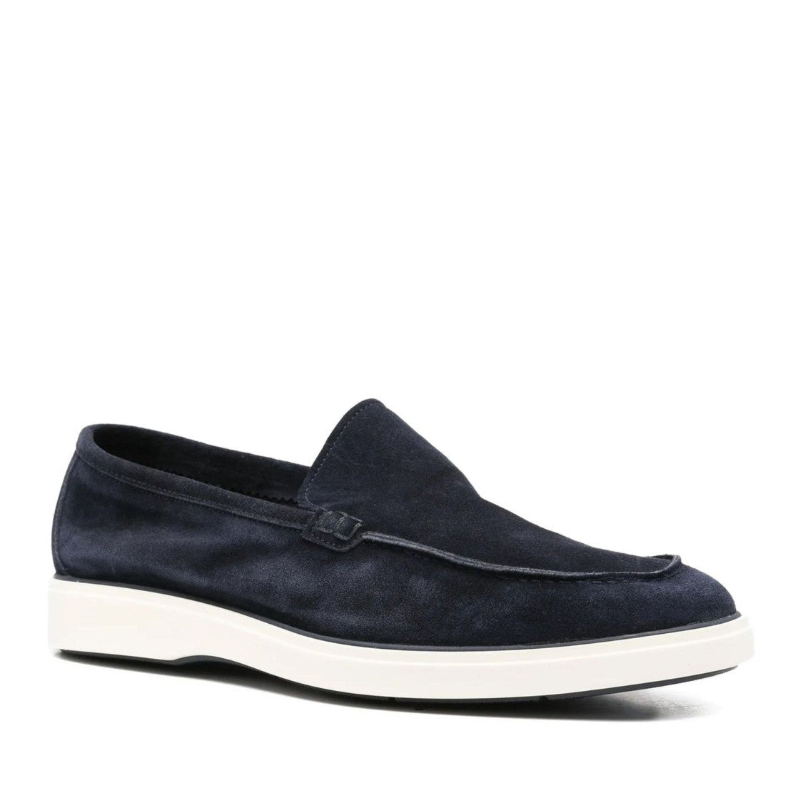 John Harrison Blue Suede Slip-On Loafers