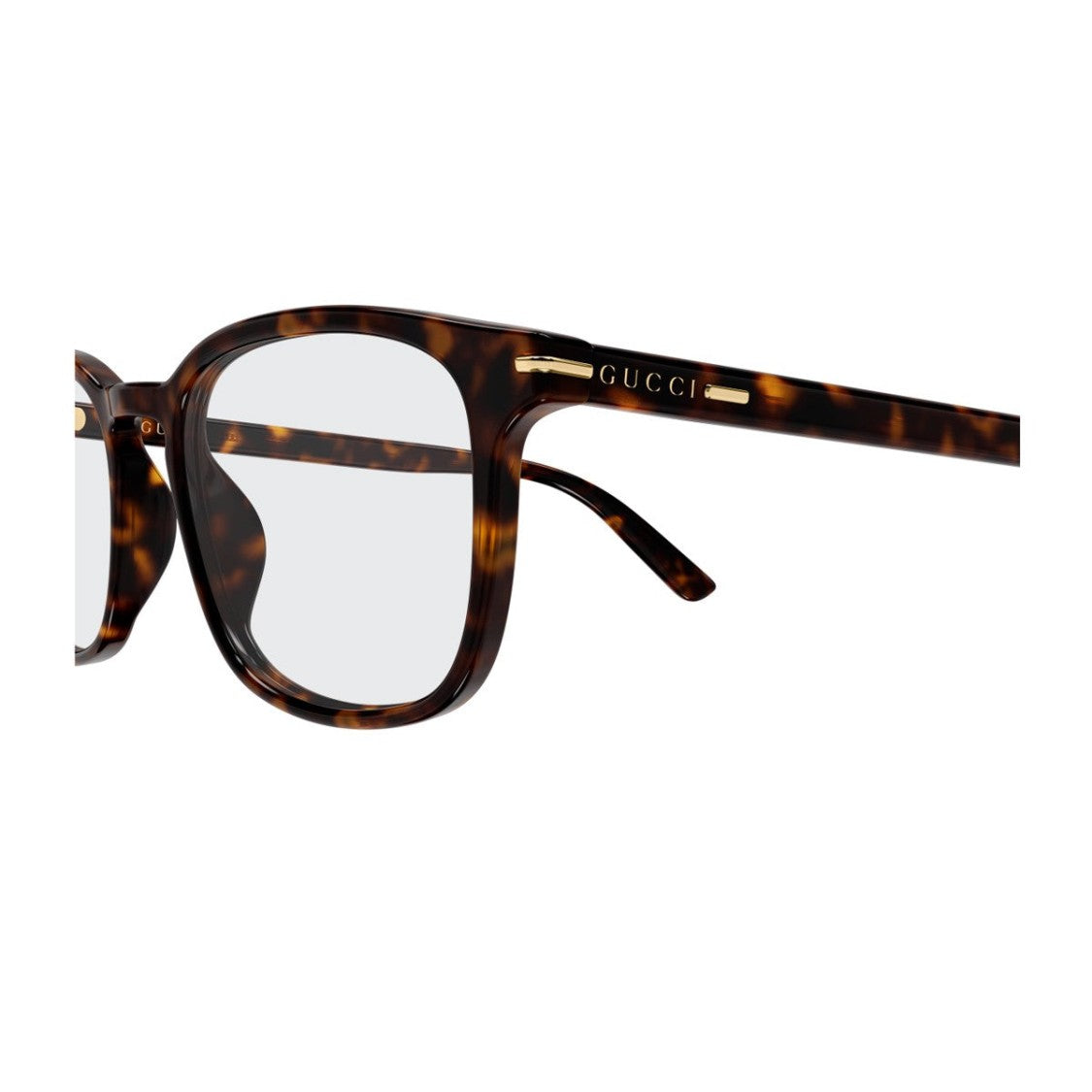 Gucci Havana Rectangular Acetate Sunglasses