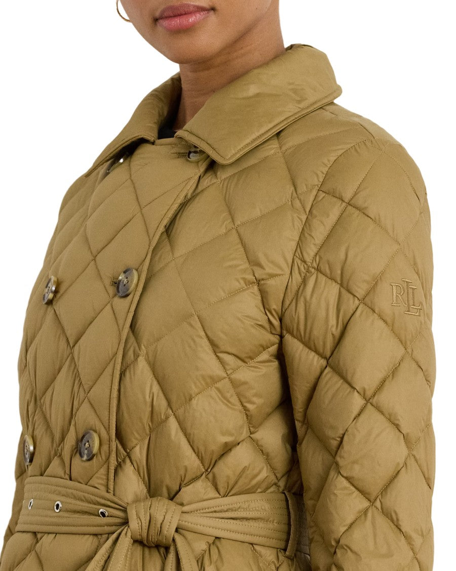 Lauren Ralph Lauren Diamond-Quilted Insulated Coat With Double-Breasted Closure
