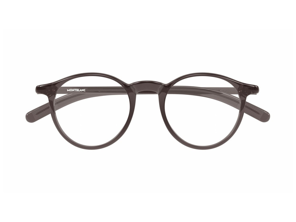 Montblanc Mb0329o Translucent Acetate Rounded Frame Sunglasses