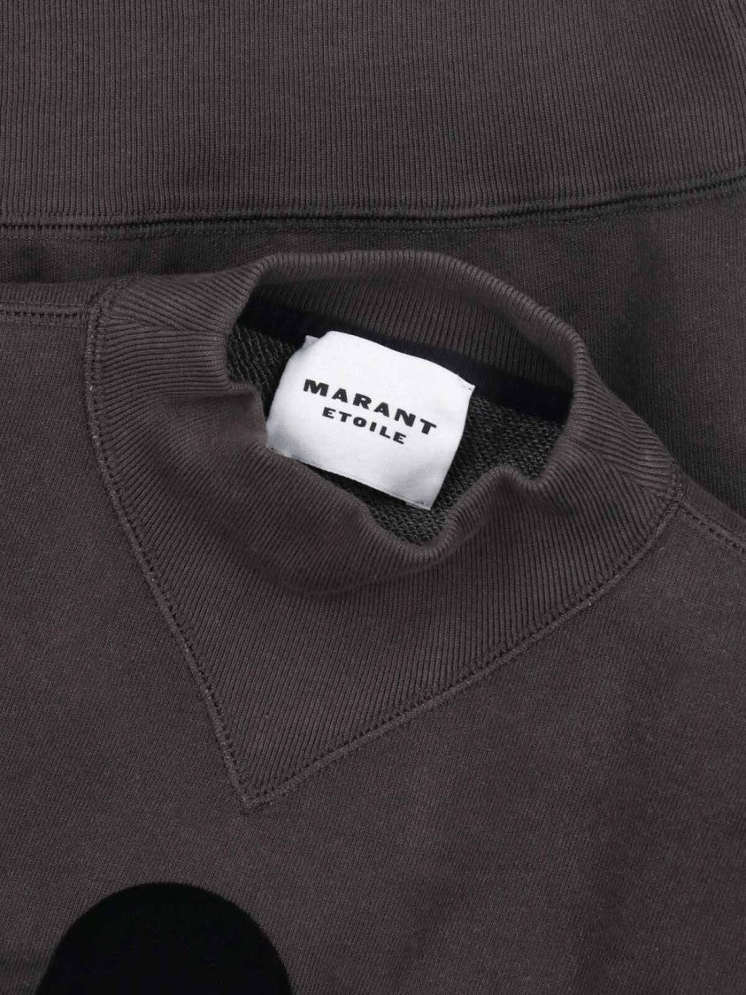 Isabel Marant Étoile Textured Logo Graphic Cropped Sweater