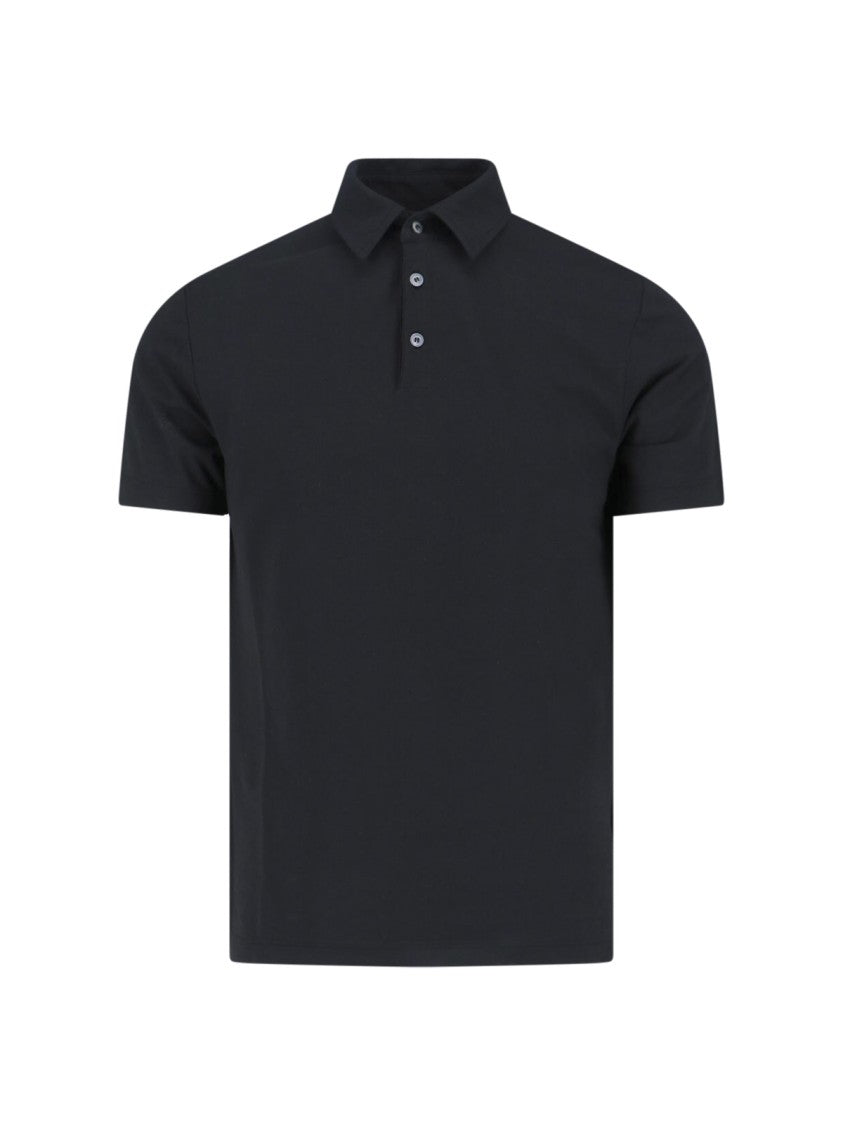 Zanone Classic Cotton Polo With Traditional Collar