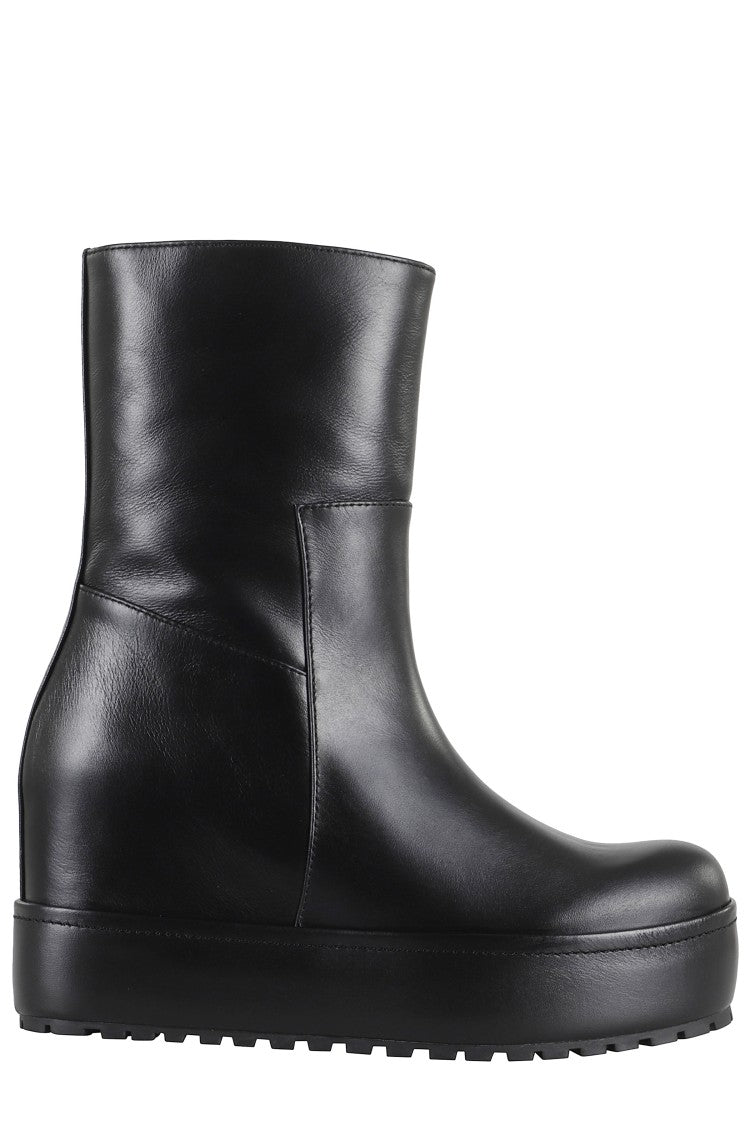 Paloma Barceló Disa Black Leather Ankle Boots