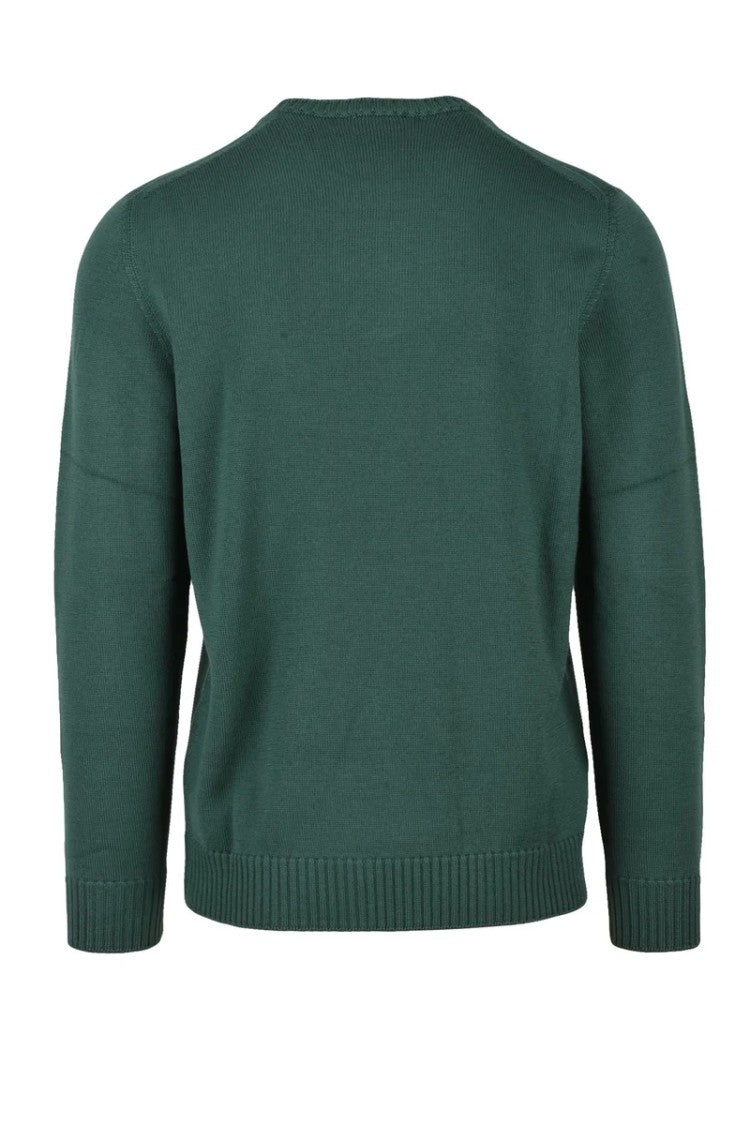 Drumohr Crew Neck Merino Wool Sweater - Green