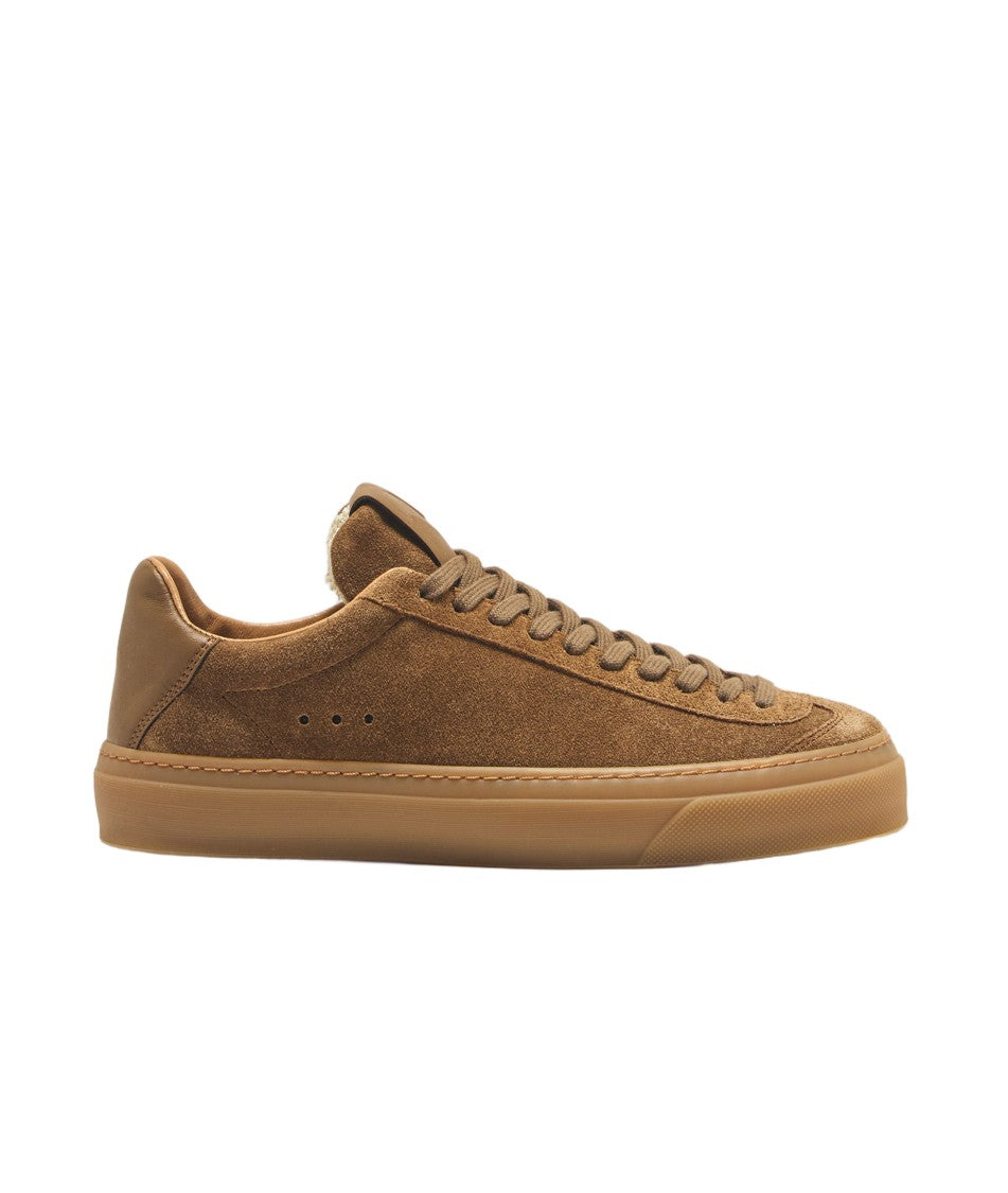 Aqua Alta Venice Tobacco Brown Suede And Leather Sneakers