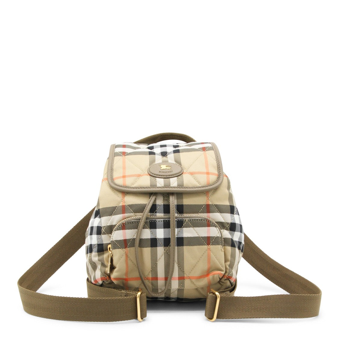 Burberry Beige Iconic-Print Backpack