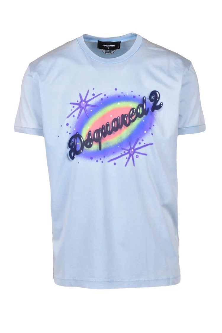 Dsquared2 Cotton T-Shirt - Light Blue