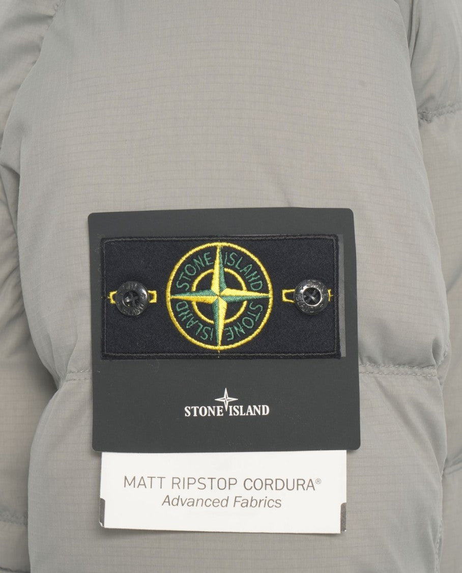Stone Island Quilted Grey Puffer Jacket