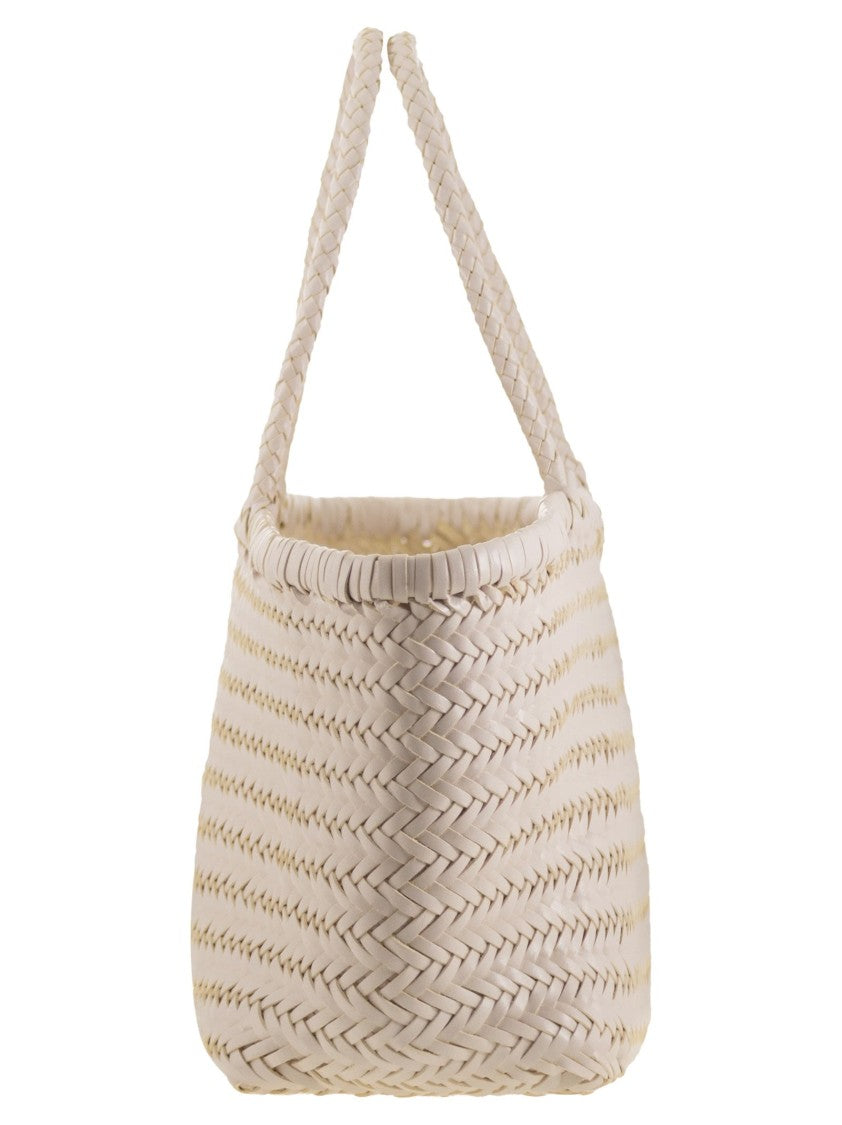 Dragon Bamboo Triple Jump Big - Woven Leather Bag