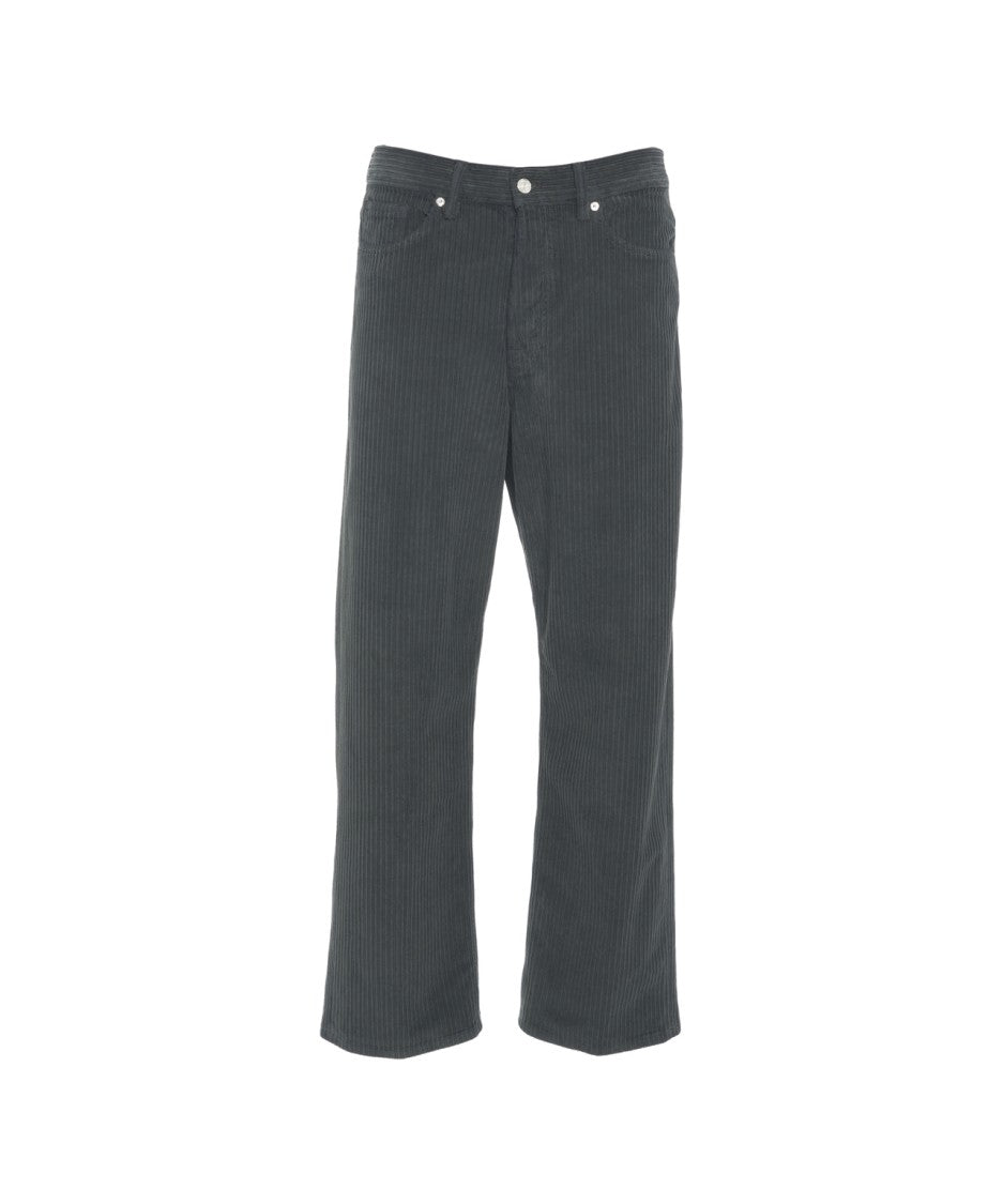 Nine In The Morning Corduroy Wide-Leg Trousers With Classic Five-Pocket Design