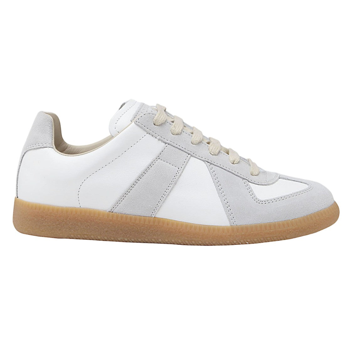 Maison Margiela Low-Top Sneakers In White Leather