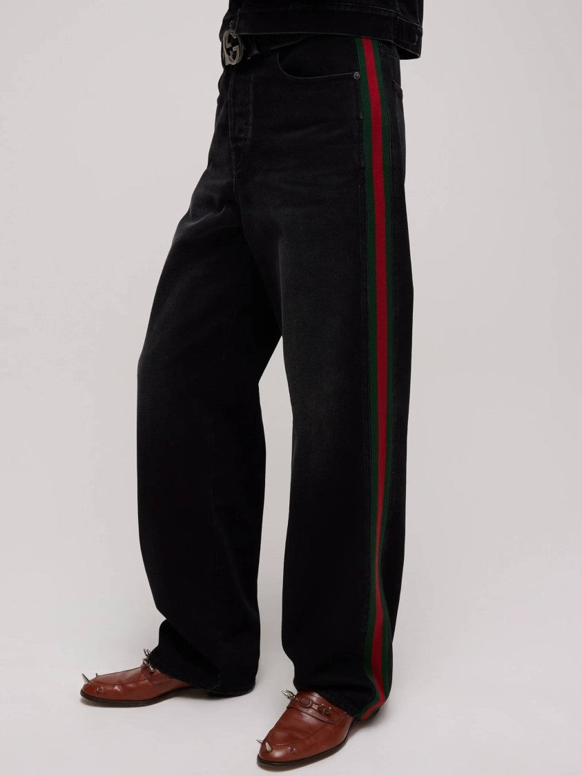 Gucci Black Denim Baggy Jeans