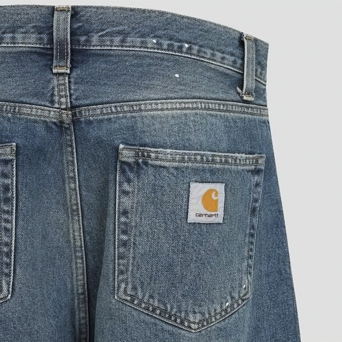 Carhartt Wip Straight-Leg Denim Pants With Subtle Fading