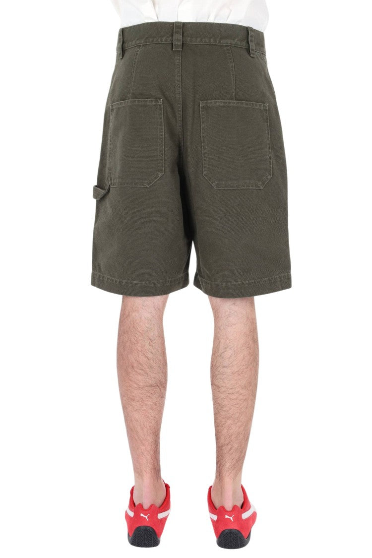 Isabel Marant Akyle Workwear Cotton Canvas Shorts