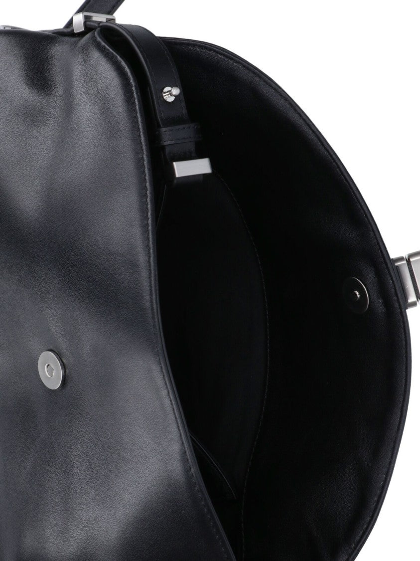 Pinko Saddle Baguette Shoulder Bag – Black