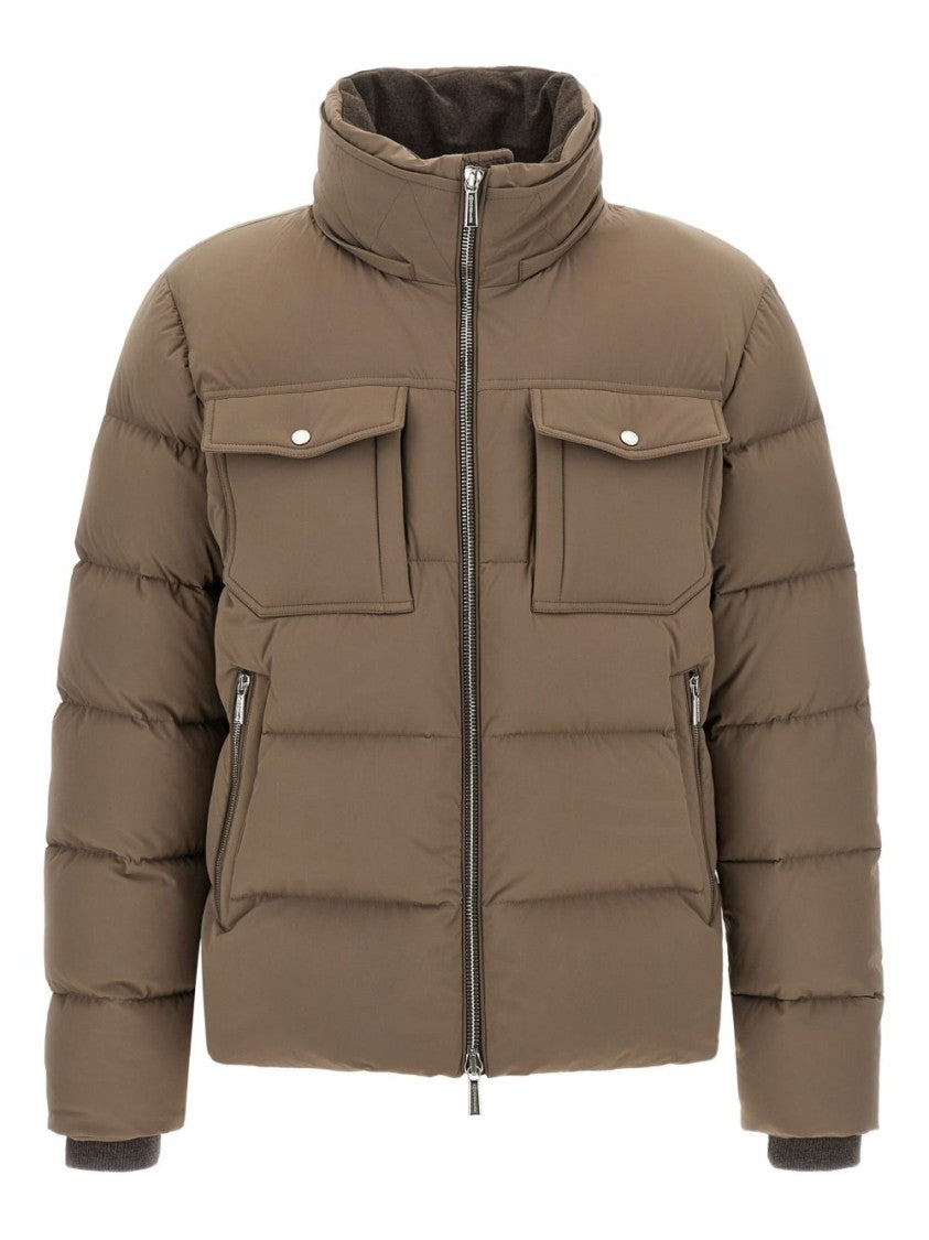 Moorer Short Down Jacket With Hat Alarick