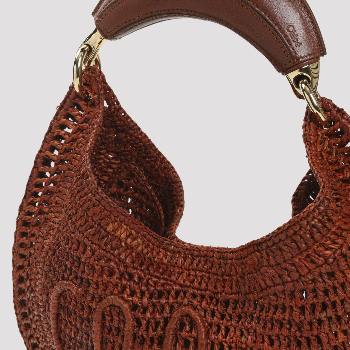 Chloé Handwoven Raffia Hobo Bag