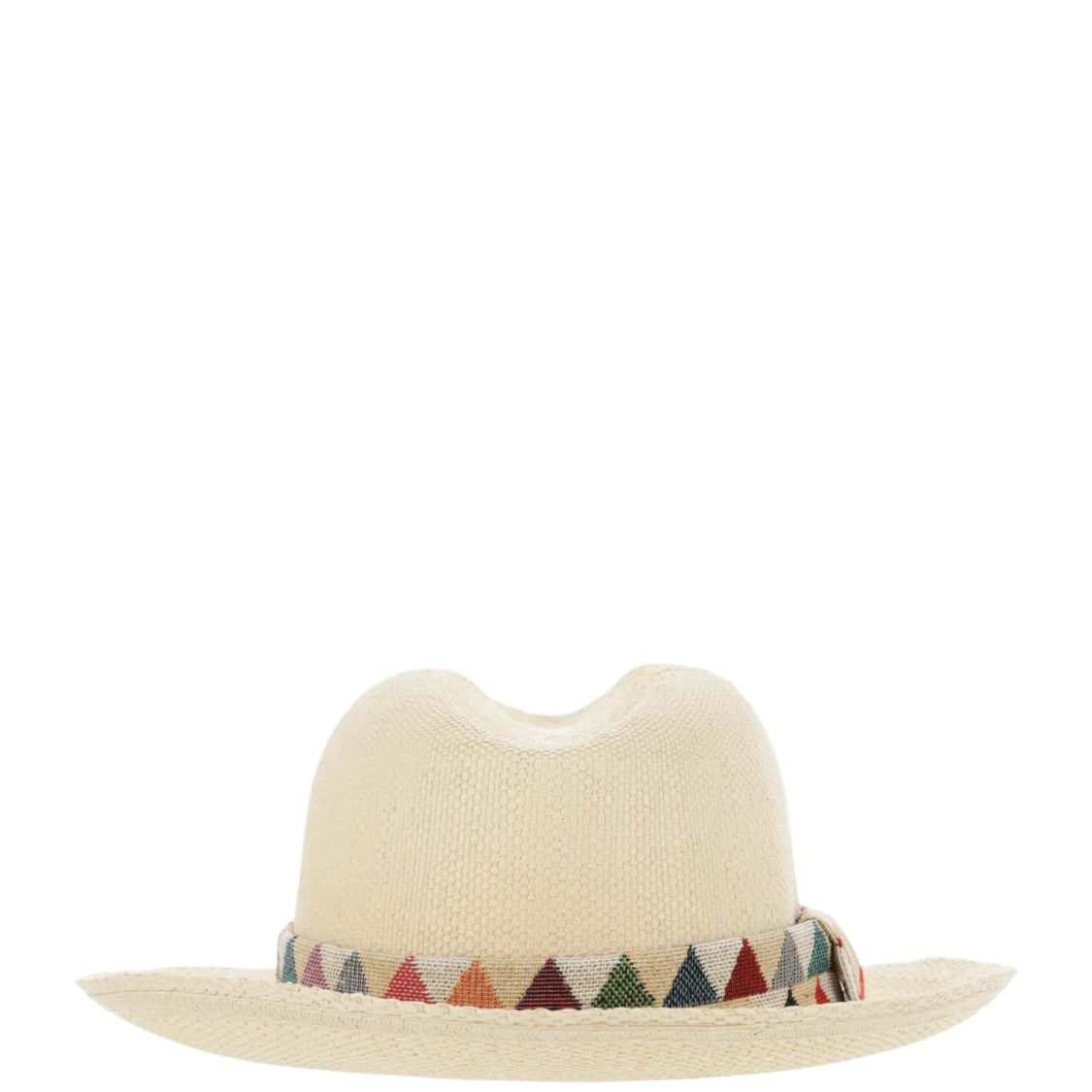 Alexia Alvarez De Toledo Panama Hat With Geometric Pattern