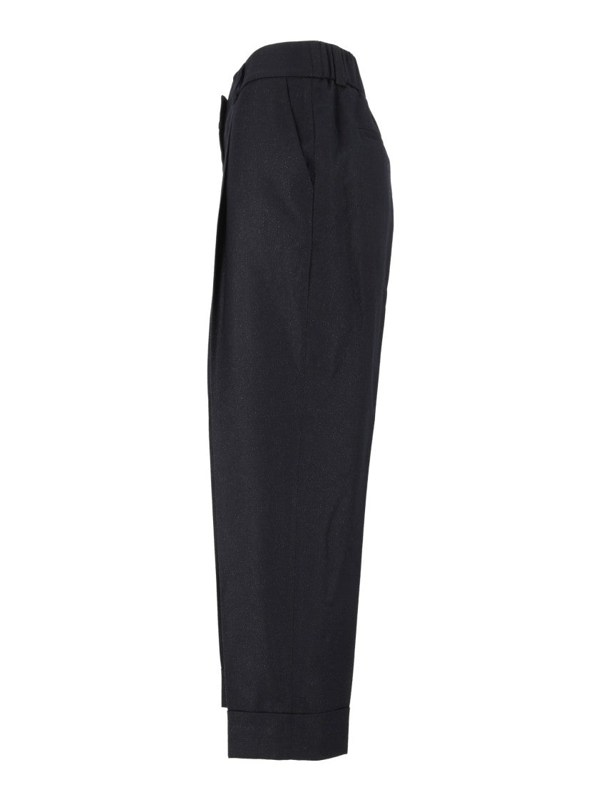 Peserico Tailored Pleated High-Waisted Formal Pants