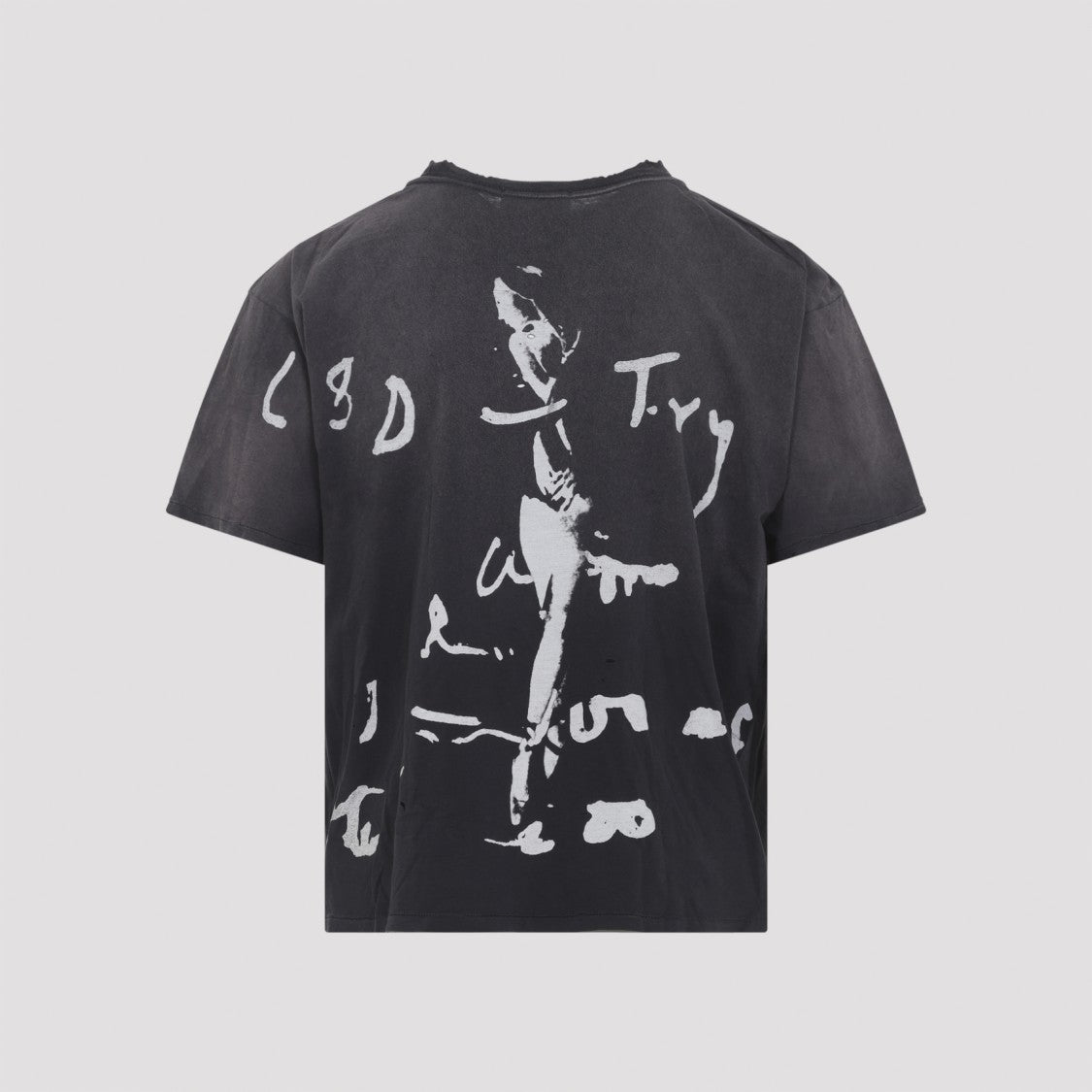 Enfants Riches Déprimés Relaxed-Fit Black Graphic T-Shirt With Vintage Aesthetic