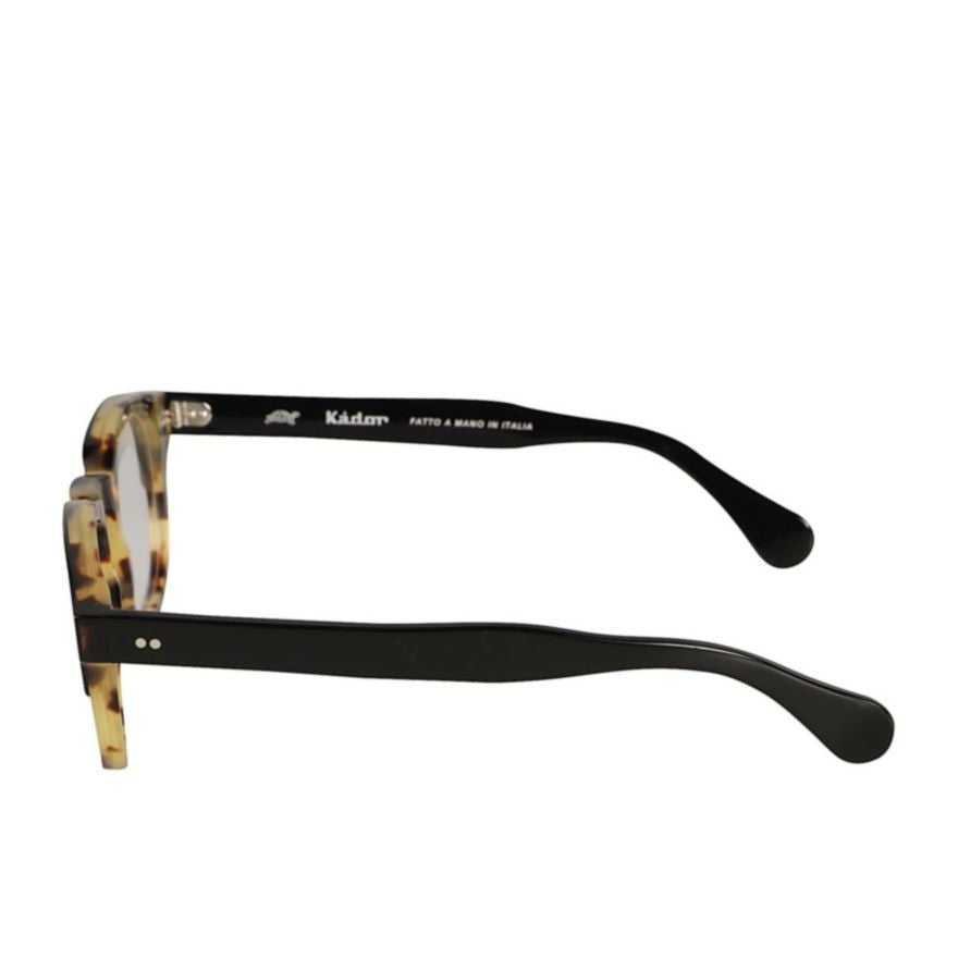 Kador Boston/N Rounded Tortoiseshell Frame Eyeglasses With Metallic Accents