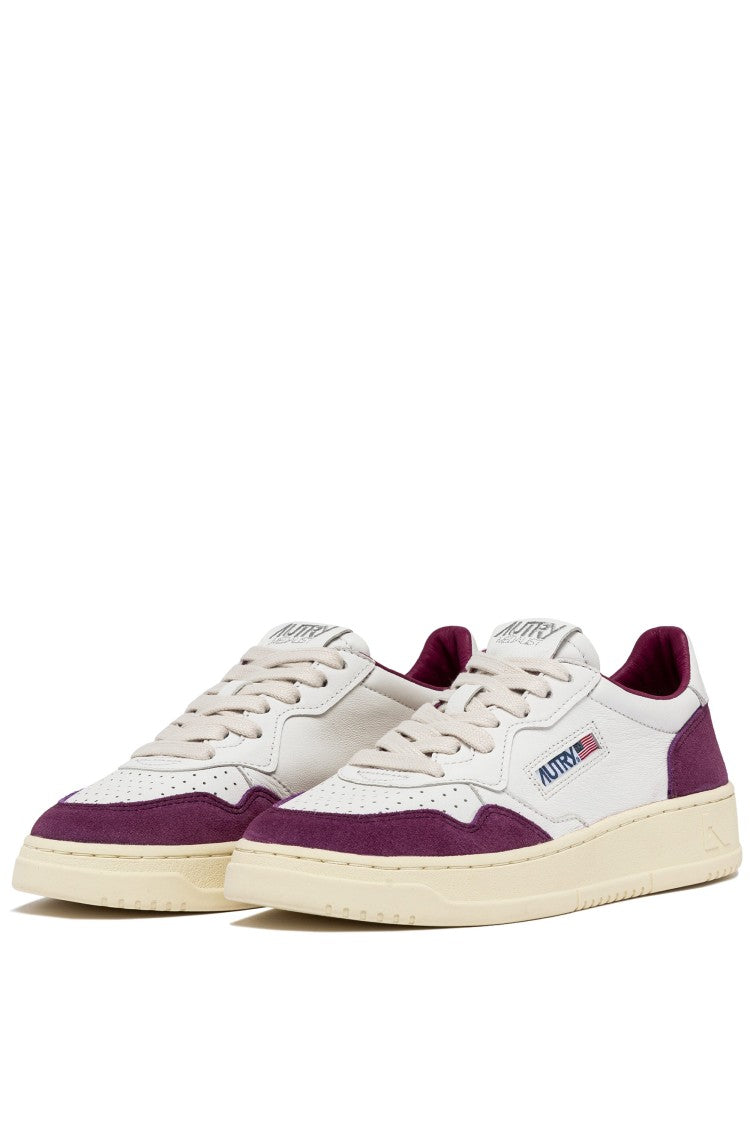 Autry Medalist Goat Leather & Suede Fuchsia Sneakers