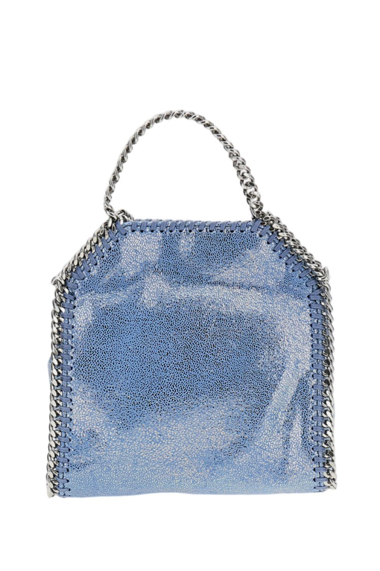 Stella Mccartney Light Blue Falabella Tiny Tote Faux Suede Tote Bag