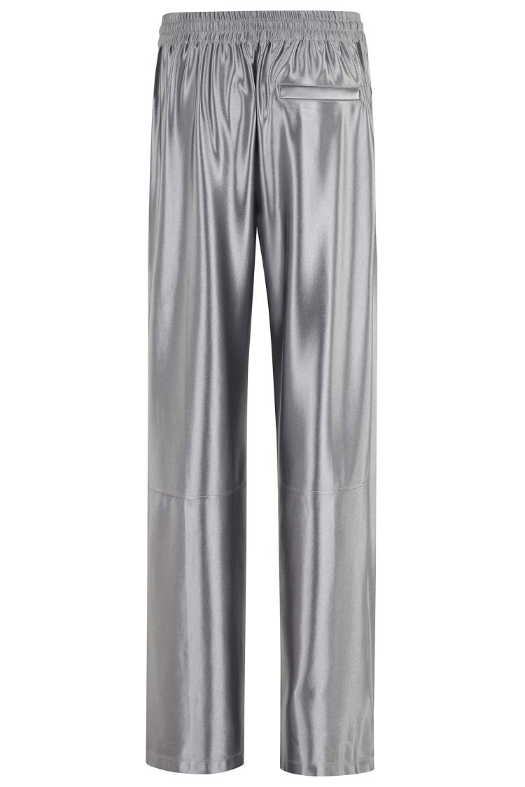 T By Alexander Wang Relaxed Track Pants With Shiny Finish