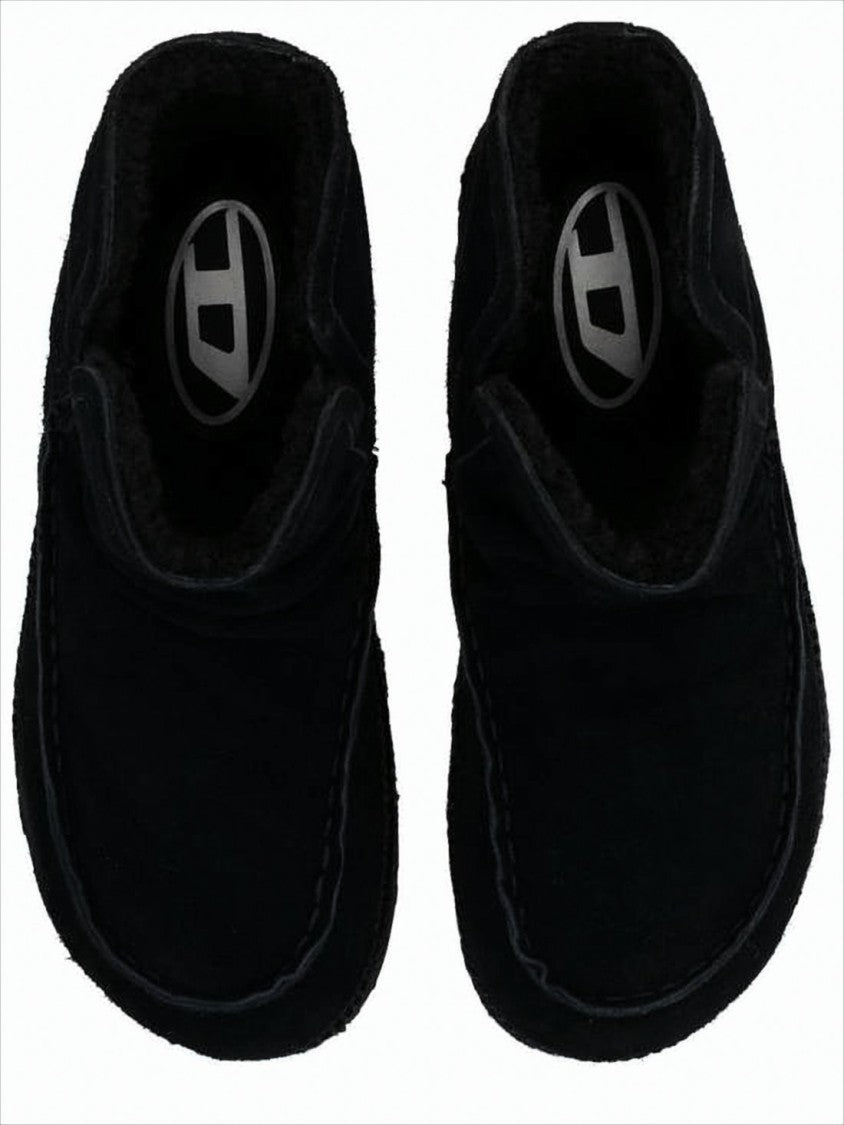Diesel Soft Suede-Like Black Boots