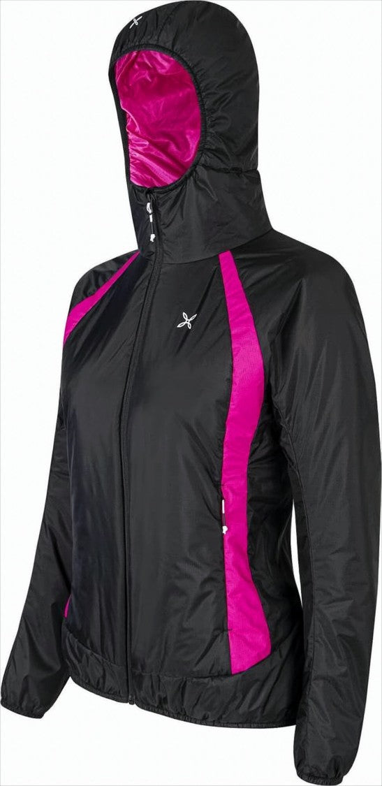 Montura Sporty Black Jacket With Vibrant Magenta Accents