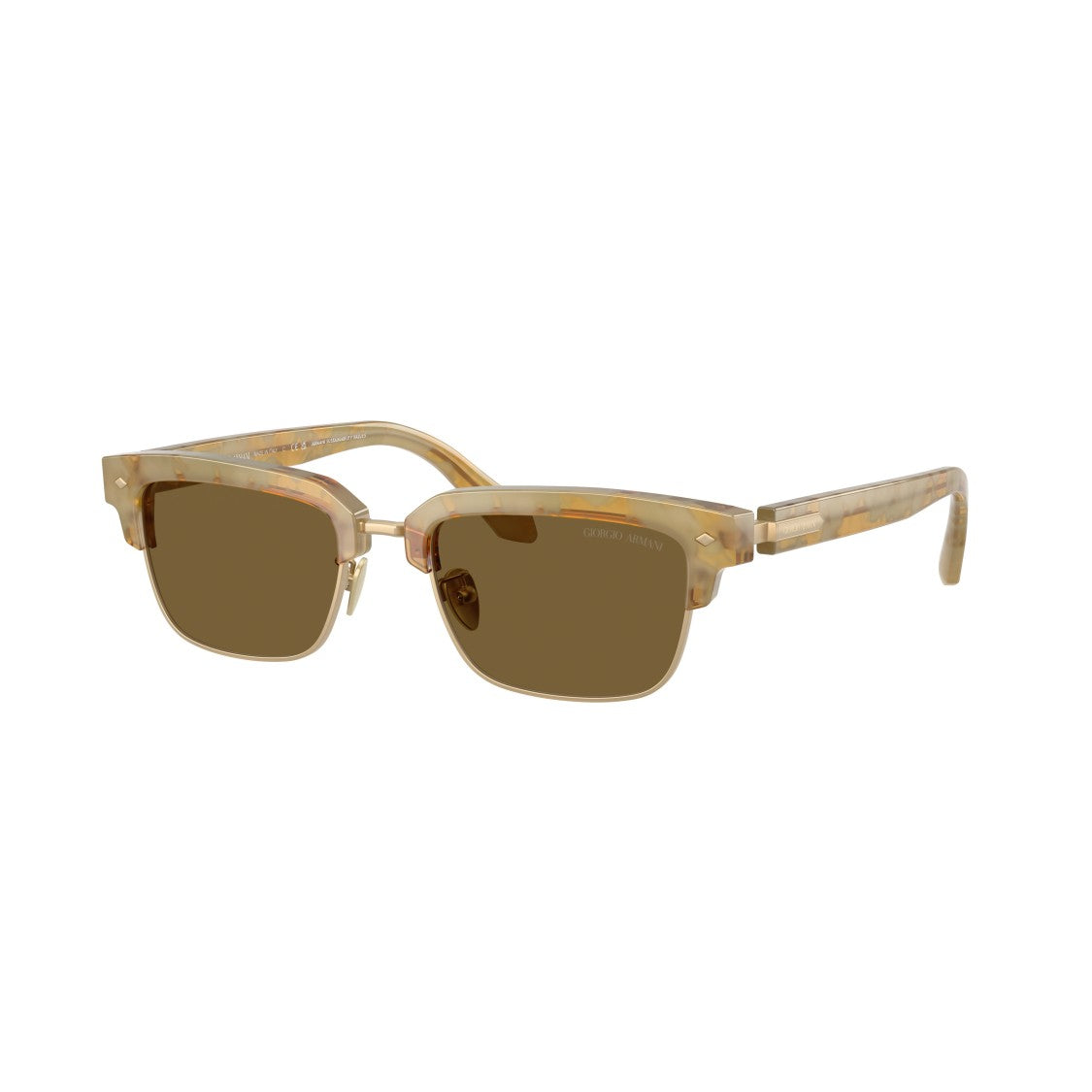 Giorgio Armani 0Ar8243 Translucent Beige Acetate Sunglasses With Tortoiseshell Accents