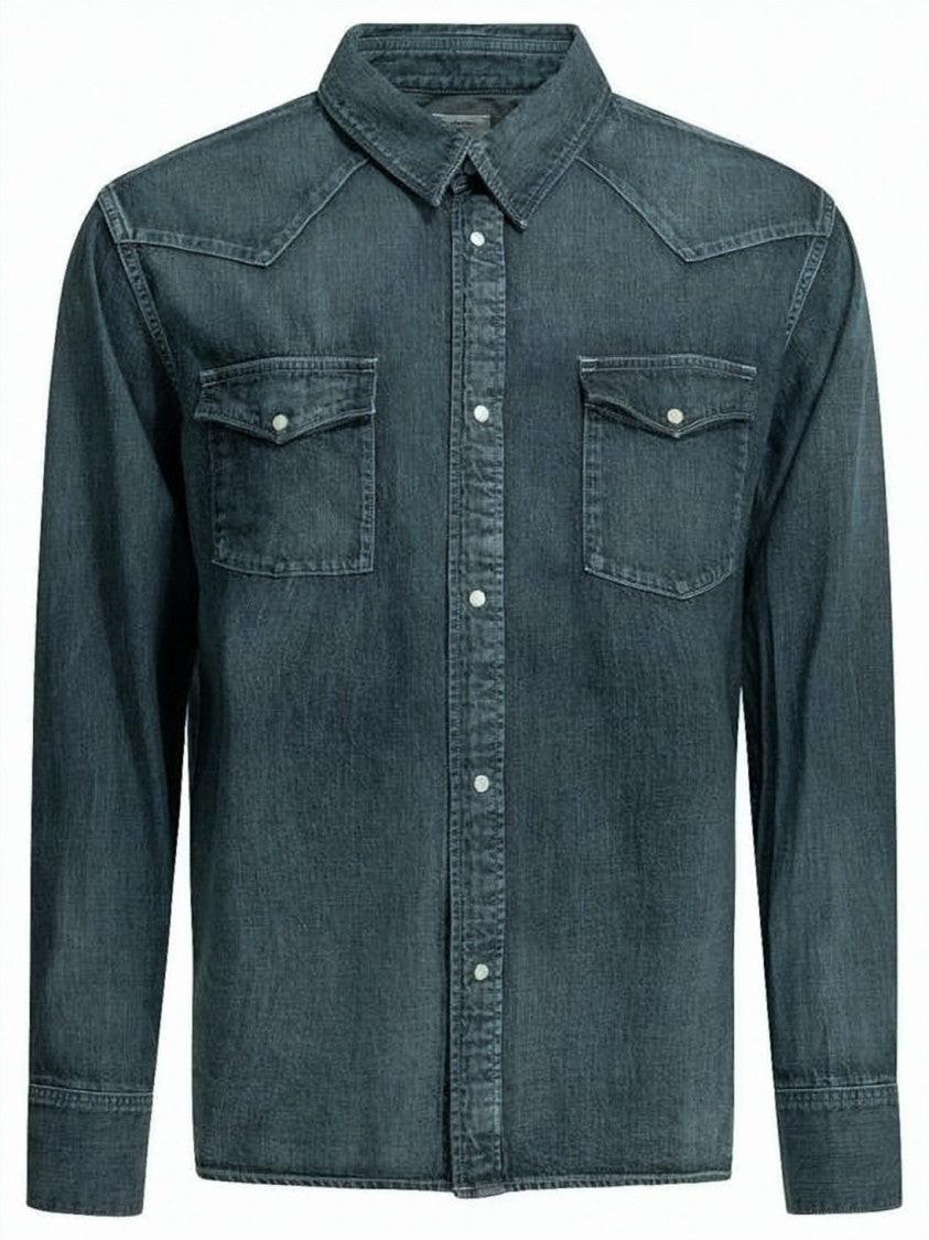 Visvim Classic Denim Long-Sleeve Shirt With Flap Pockets
