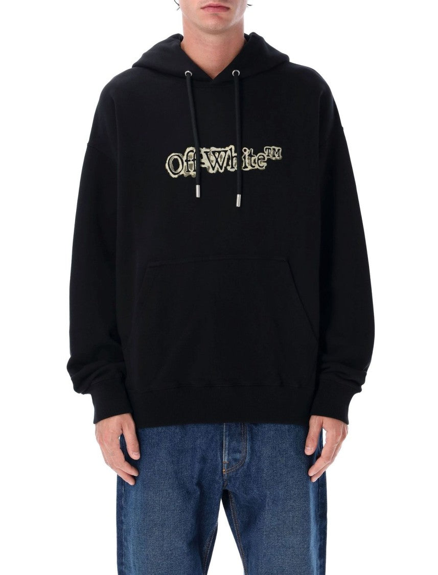 Off-White Classic Black Knit Sweater With Ribbed Details