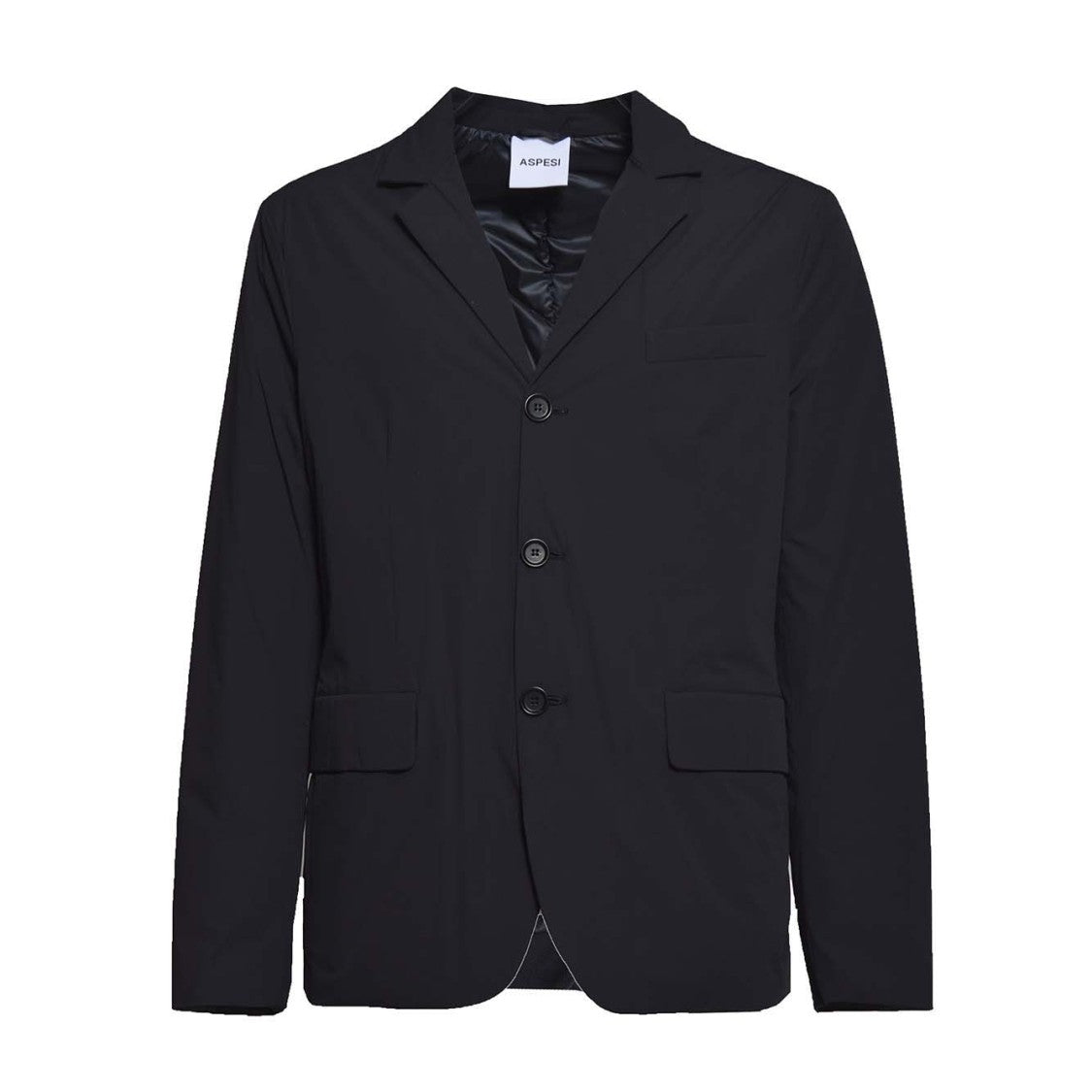 Aspesi Paper Stretch Nylon Jacket In Blue