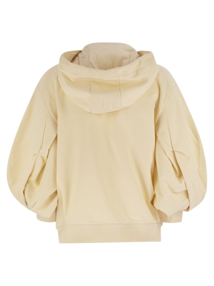 Moncler Cotton Sweatshirt With Hood And Zip