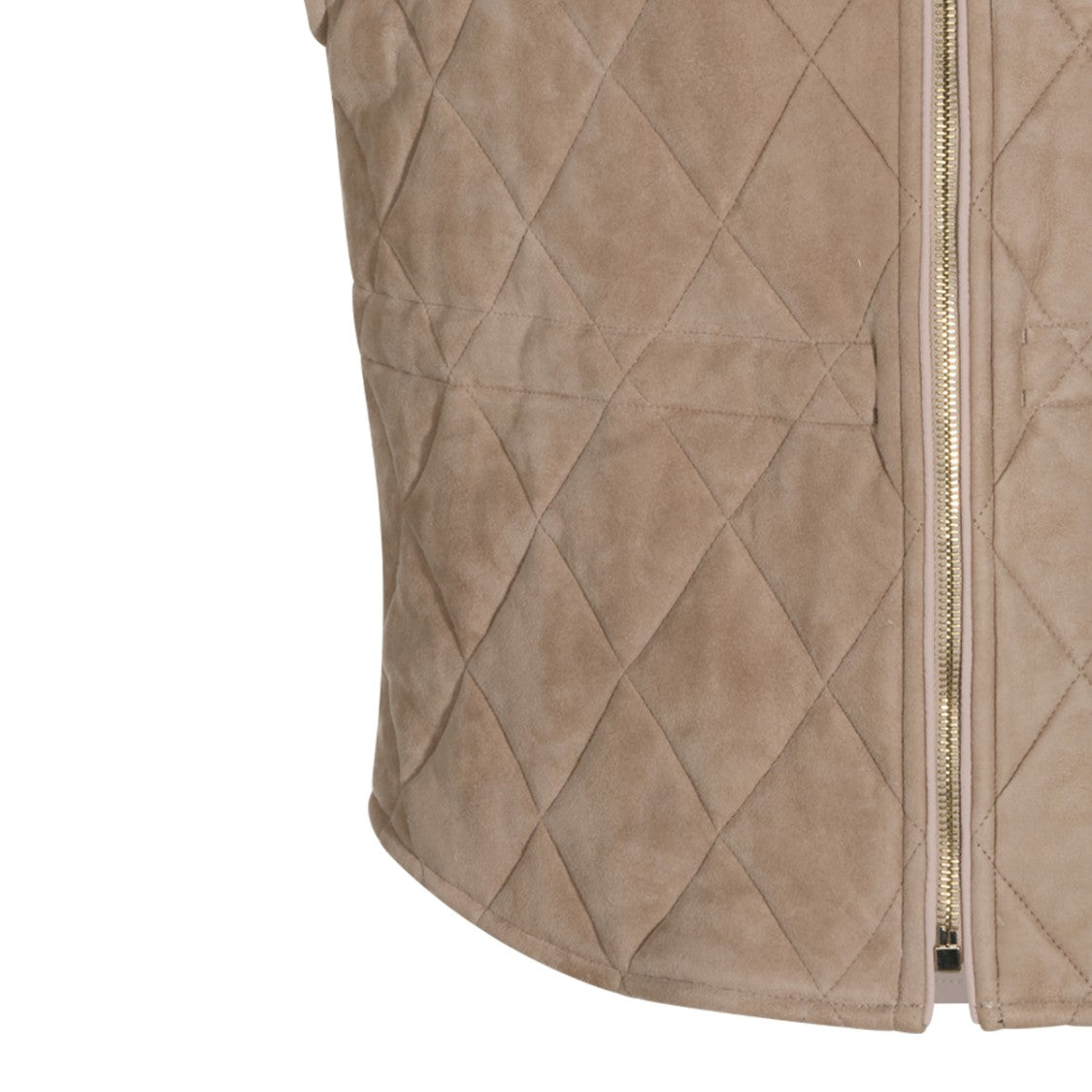 Fabiana Filippi Sleeveless High Collar Quilted Jacket