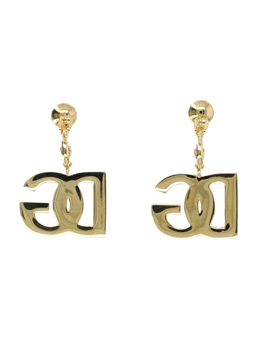 Dolce & Gabbana Dg Gold Metal Stud Earrings