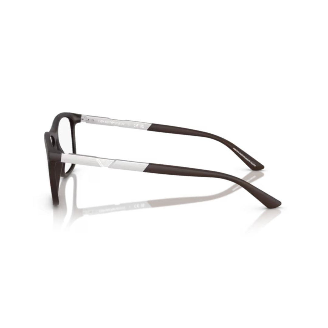 Emporio Armani Silver 0Ea3247 Geometric Rectangular Eyeglasses