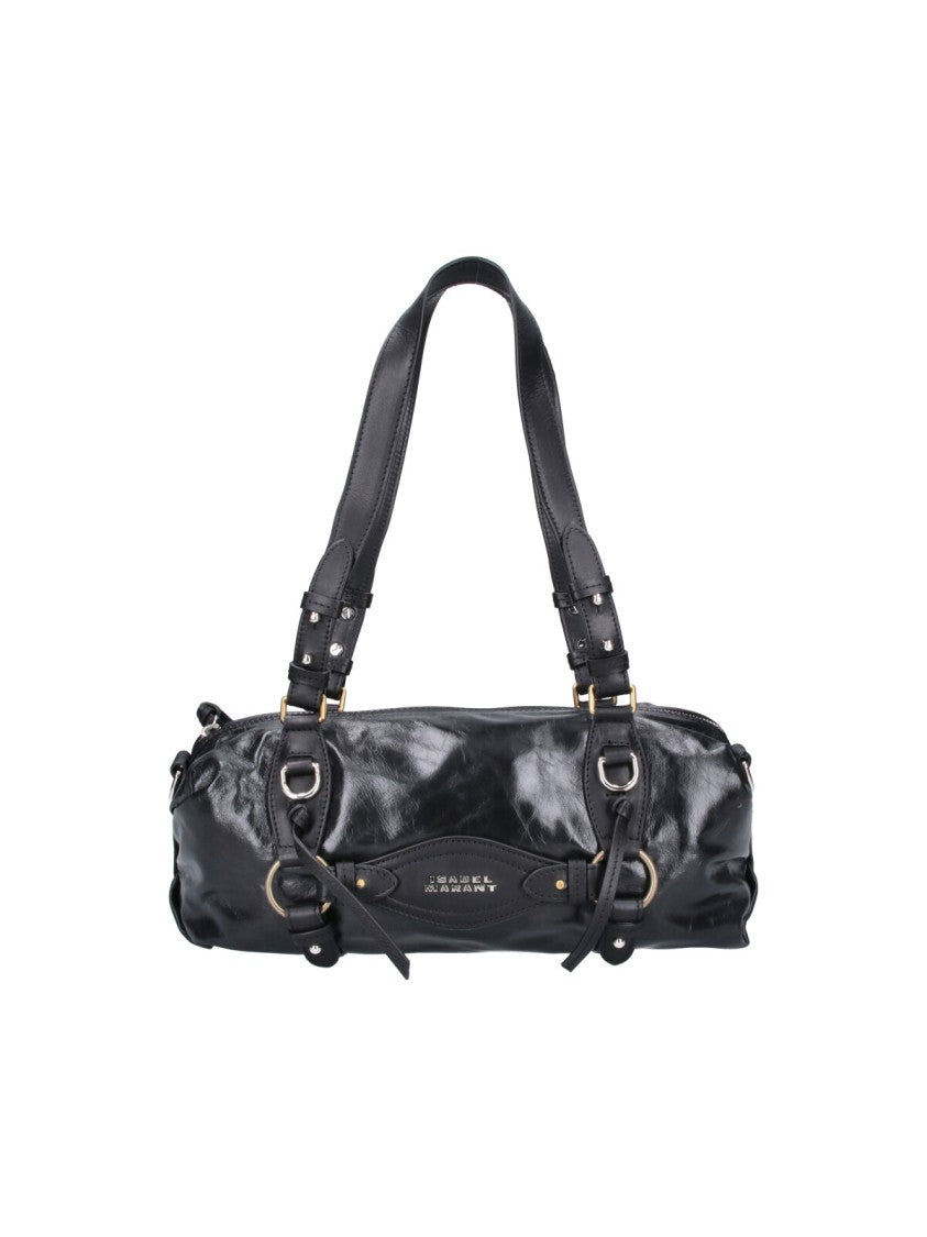 Isabel Marant Black Tilpa Mini Leather Shoulder Bag