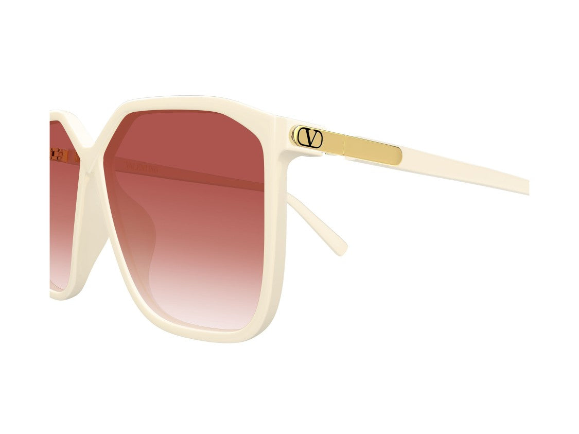 Valentino Gold Vg0025s Gradient Oversized Square Sunglasses