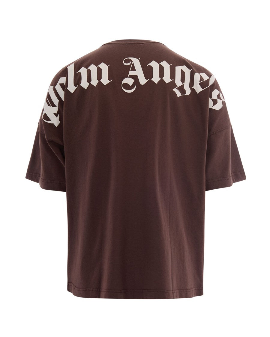 Palm Angels Oversized T-Shirt With Classic Logo Print