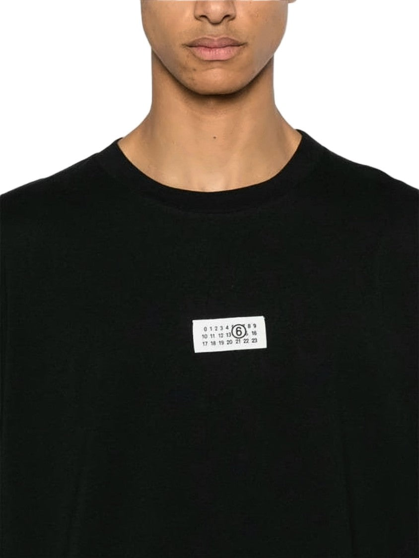 Mm6 By Maison Margiela Relaxed Fit Long-Sleeve Shirt With Signature Patch