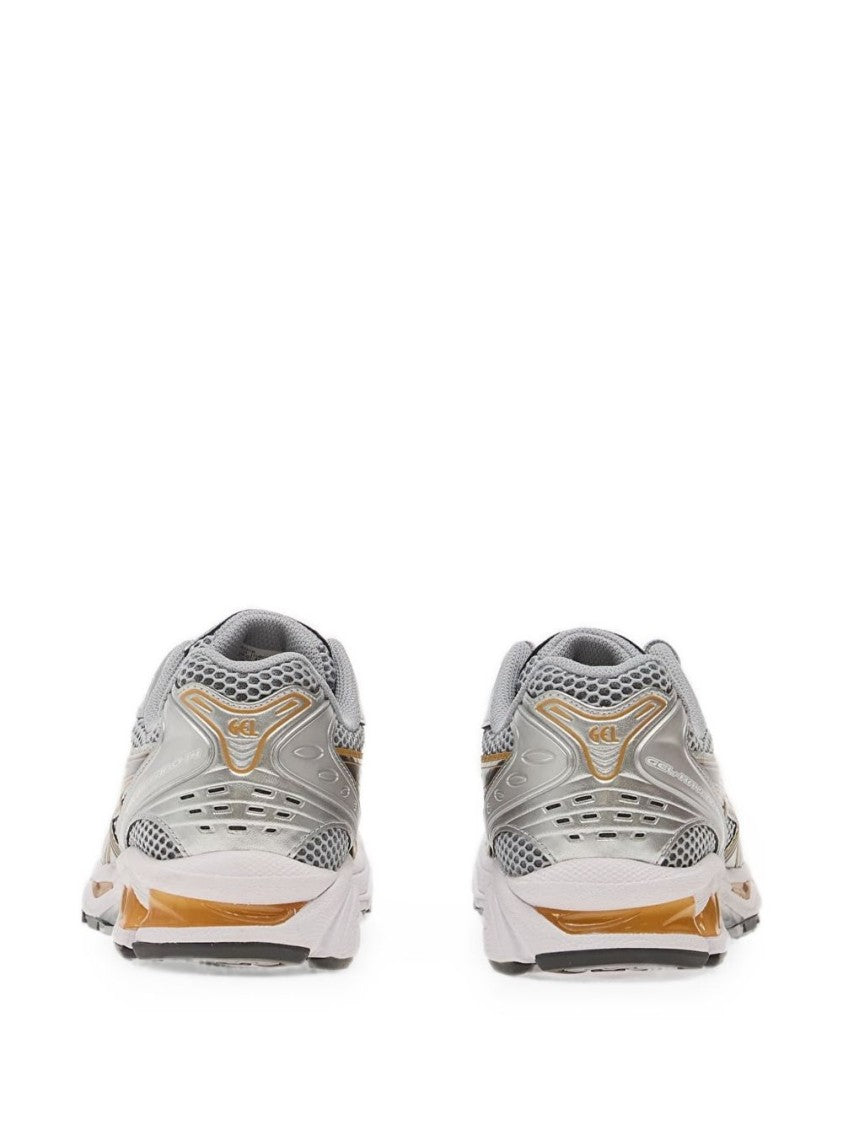 Asics Silver Breathable Mesh Panels Synthetic Leather Sneakers