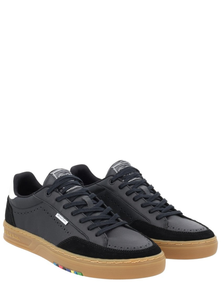 Ps Paul Smith Black Hillstar Suede Accents Leather Sneakers
