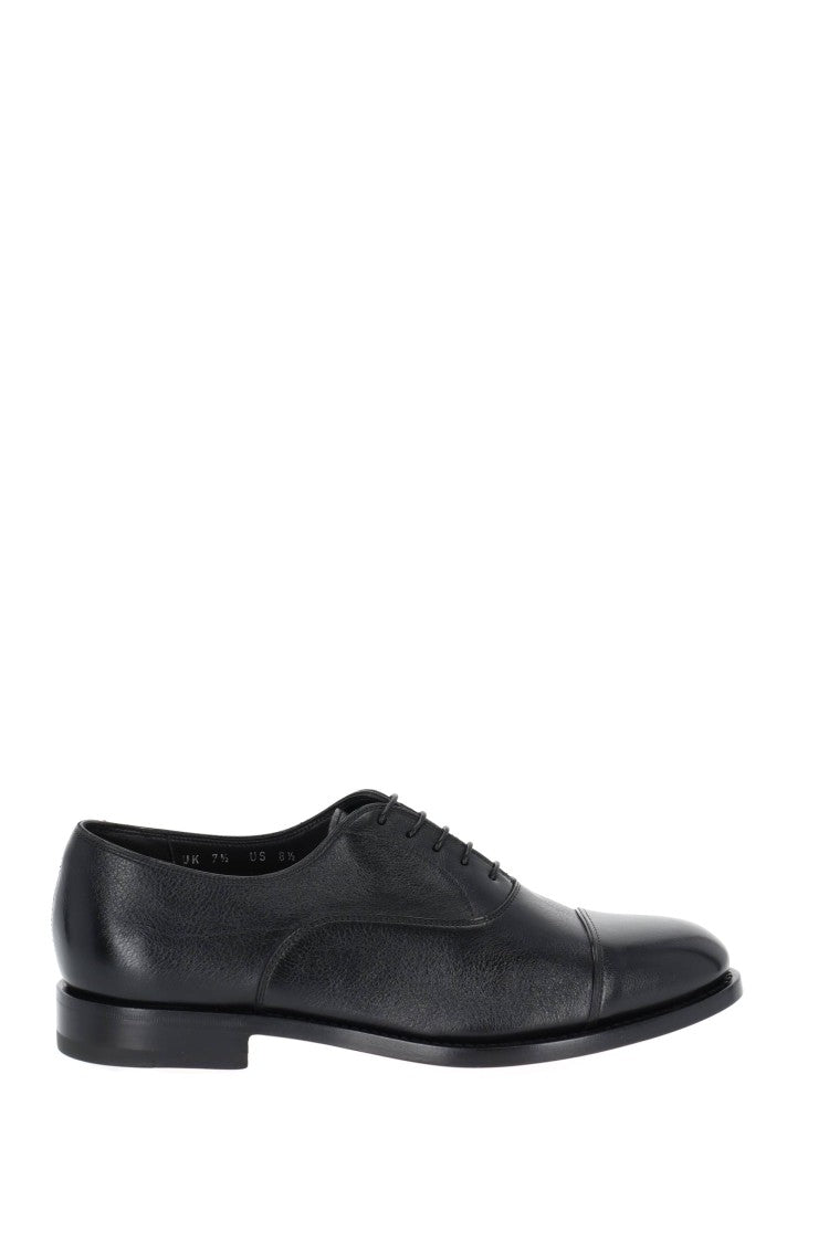 Santoni Goodyear Leather Lace-Up Shoes