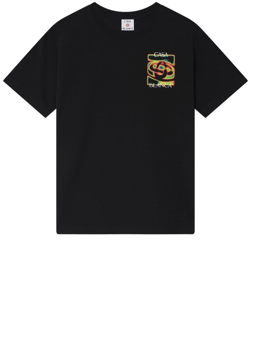 Casablanca Round Neck Cotton T-Shirt