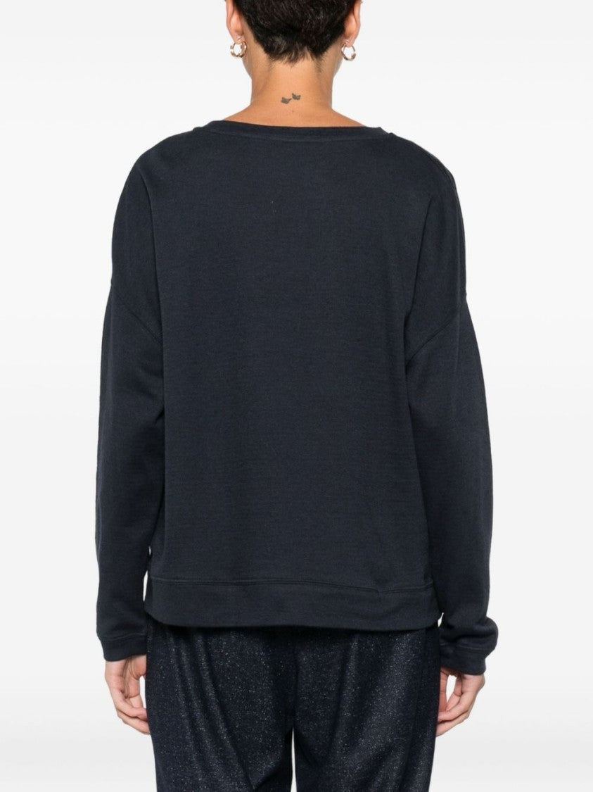 Majestic Filatures Cotton-Cashmere Blend Sweater With Relaxed Fit