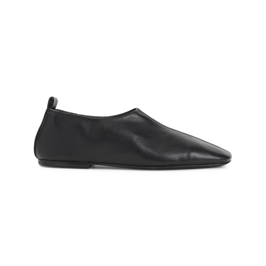 Dries Van Noten Soft Black Leather Loafers With Squared Toe