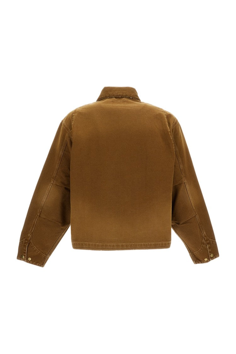 Carhartt Wip Light-Brown Og Arcan Dearborn Organic Cotton Canvas Jacket