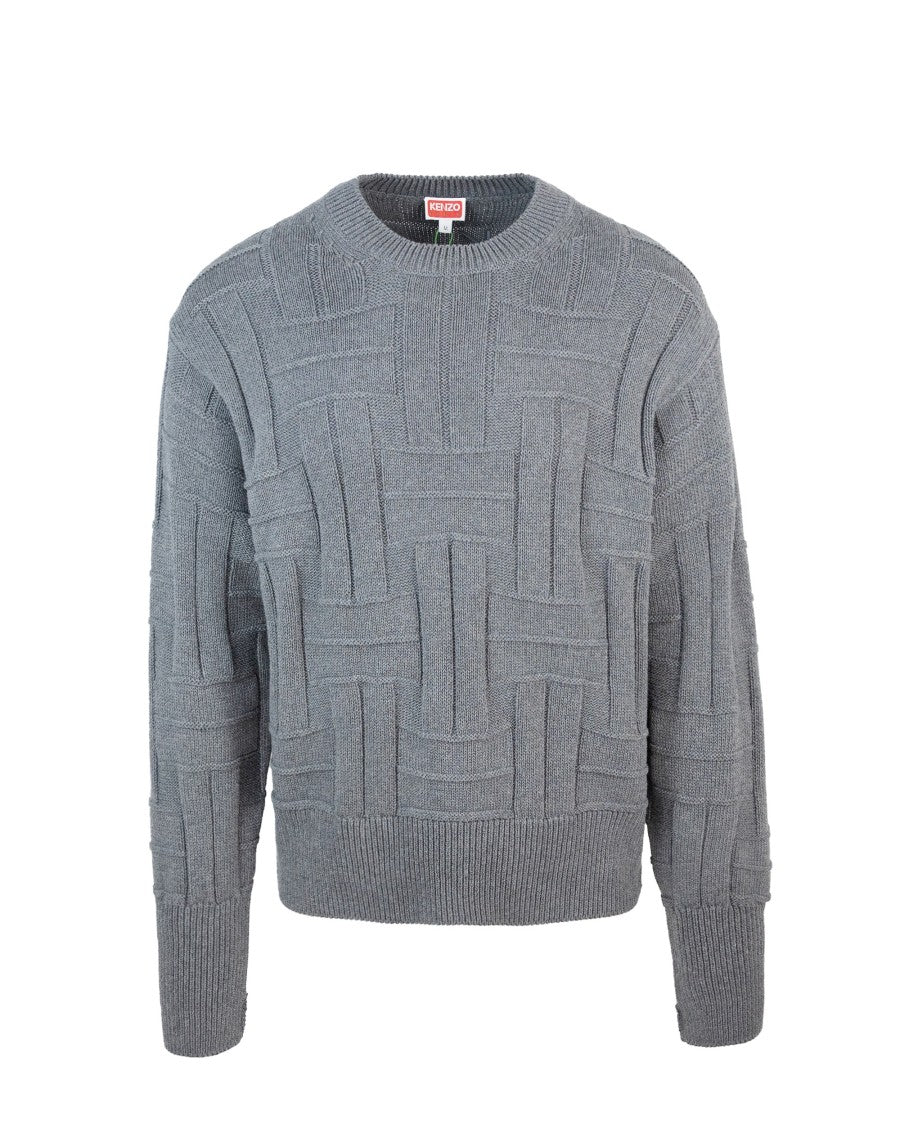Kenzo Woven Sweater – Grey